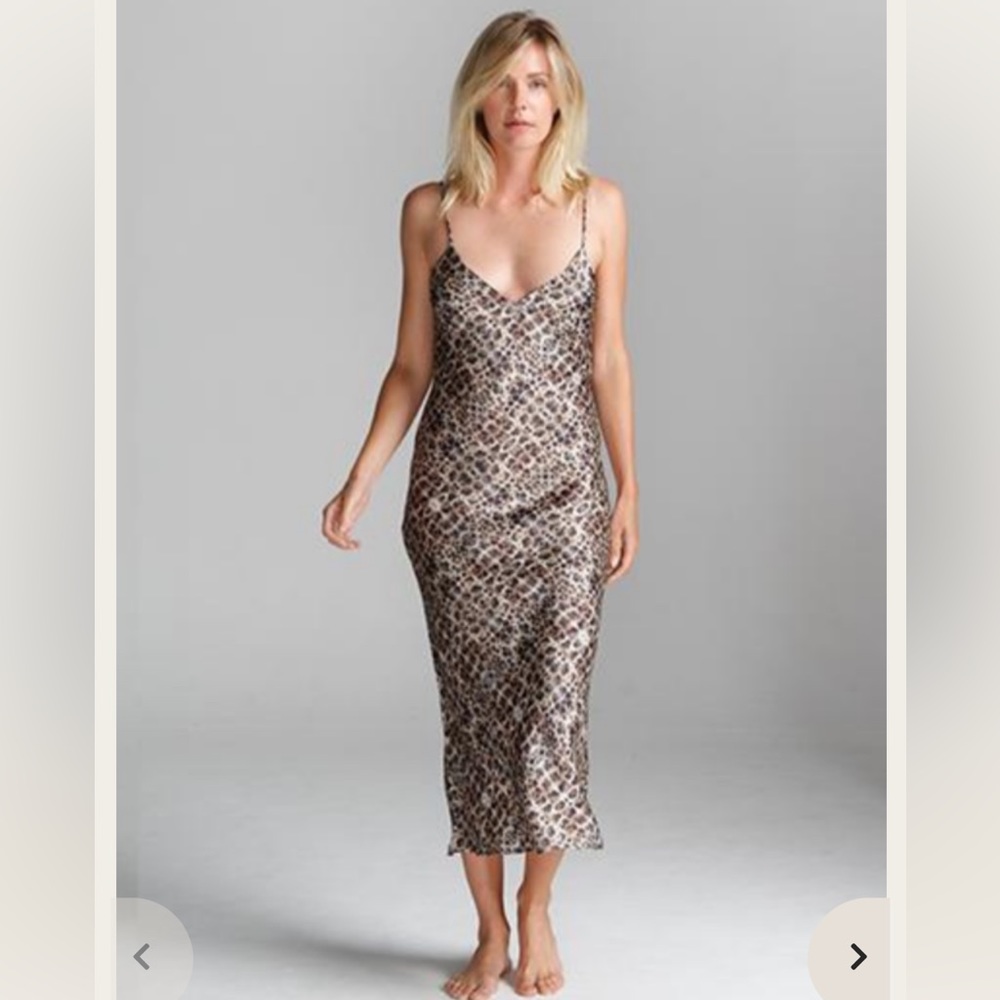 NWT Cali Dreaming Slip Dress-Animal Print